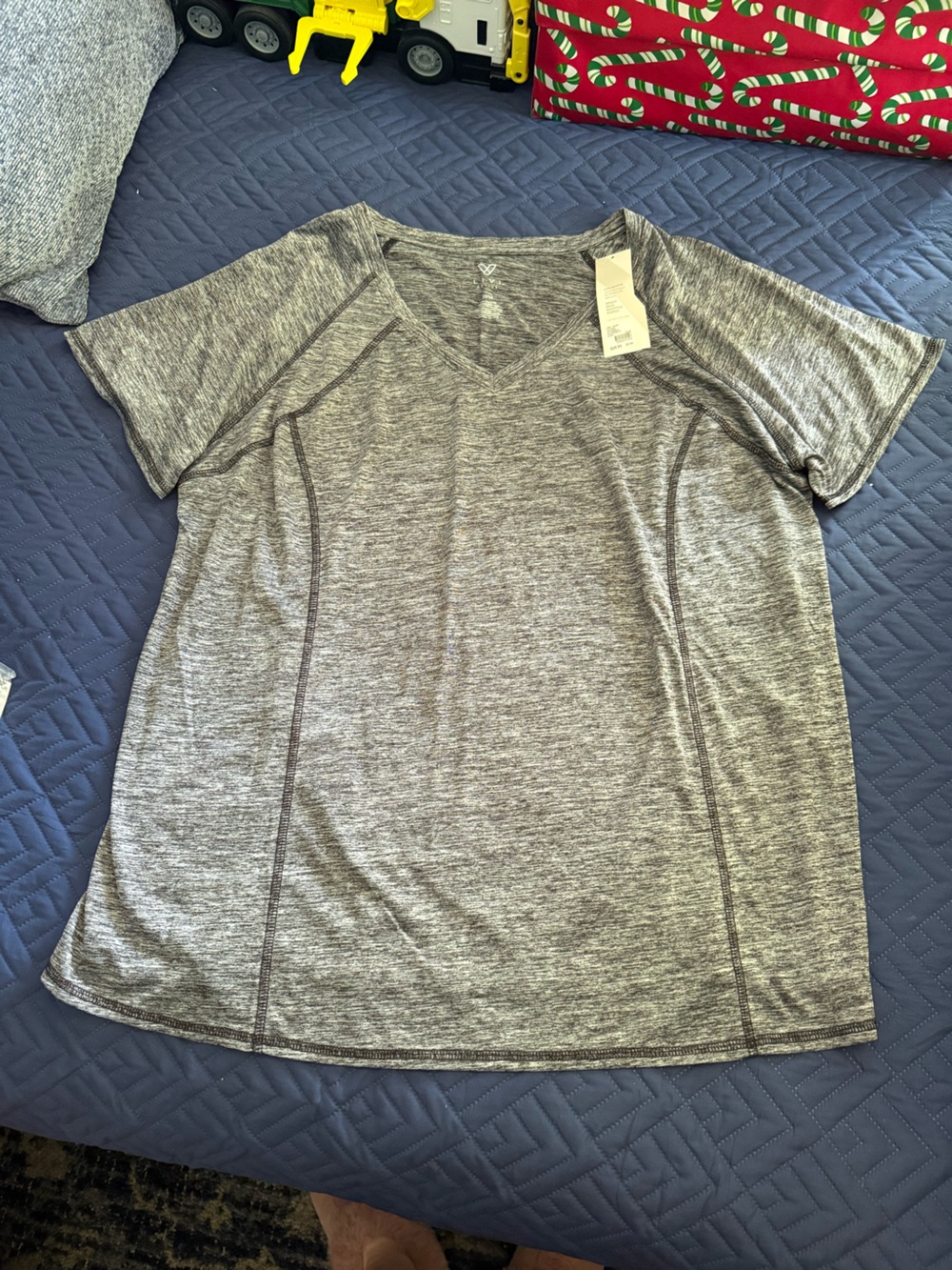 Lane Bryant LIVI Active Grey Top/Shirt 22/24 NWT
